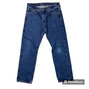 Levi’s 505 regular fit straight leg 34x30 dark wash